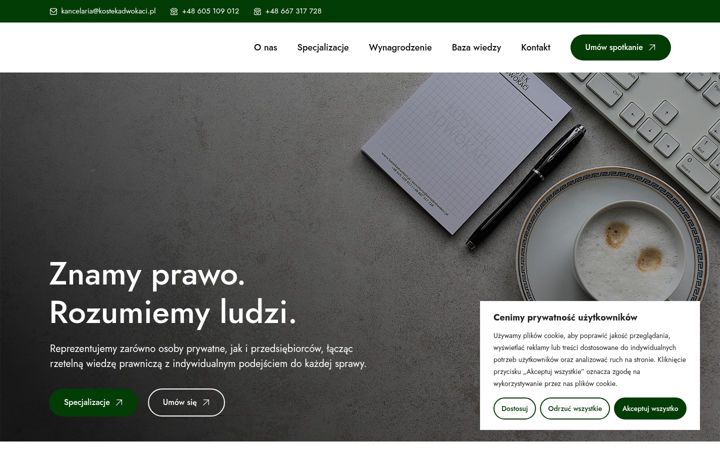 Screenshot of kostekadwokaci.pl