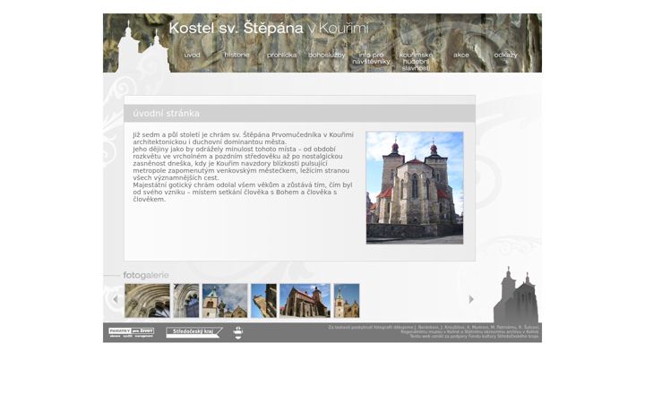 Screenshot of kostelkourim.cz