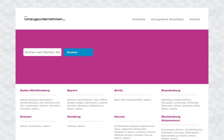Screenshot of kostenumzugsunternehmen.de