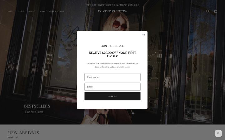 Screenshot of kosterkulture.com