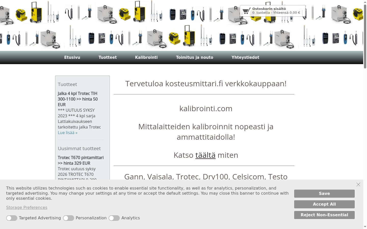 Screenshot tal-banner tal-kunsens muri qabel kwalunkwe interazzjoni