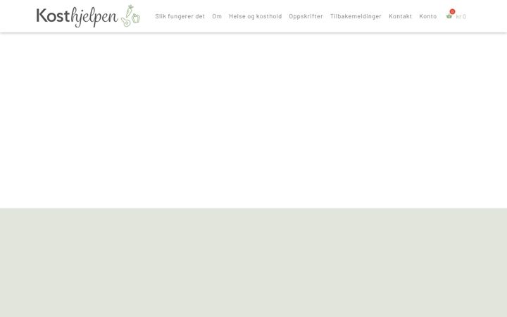 Screenshot of kosthjelpen.no