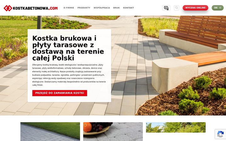 Skärmbild av kostkabetonowa.com