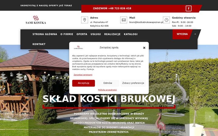 Screenshot of kostkabrukowapoznan.pl
