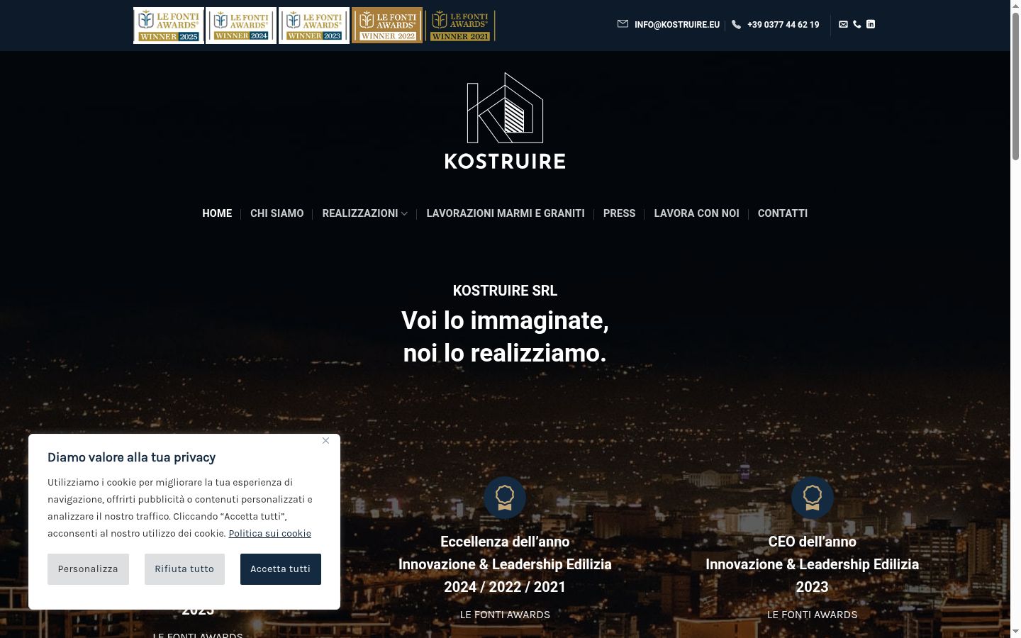 Screenshot tal-banner tal-kunsens muri qabel kwalunkwe interazzjoni