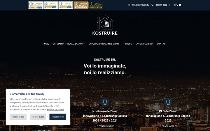Screenshot of kostruire.eu
