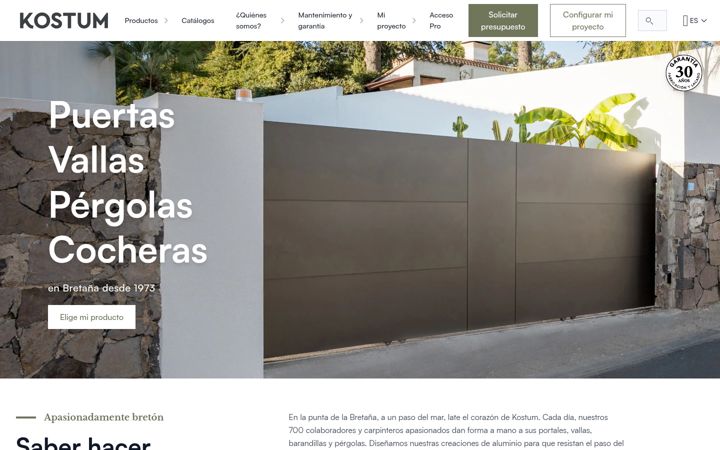 Screenshot of kostum.es