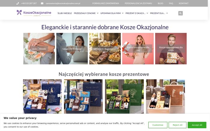 Kuvakaappaus sivustosta koszeokazjonalne.com.pl