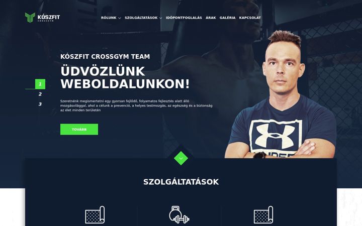 Screenshot of koszfit.hu