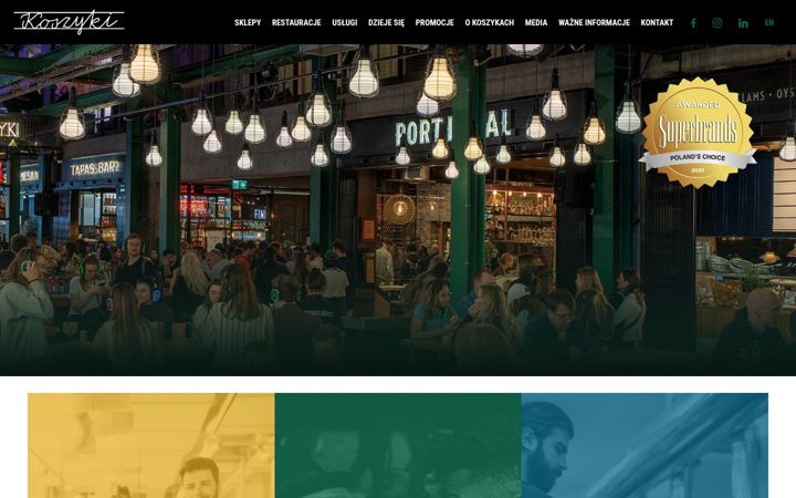 Skärmbild av koszyki.com