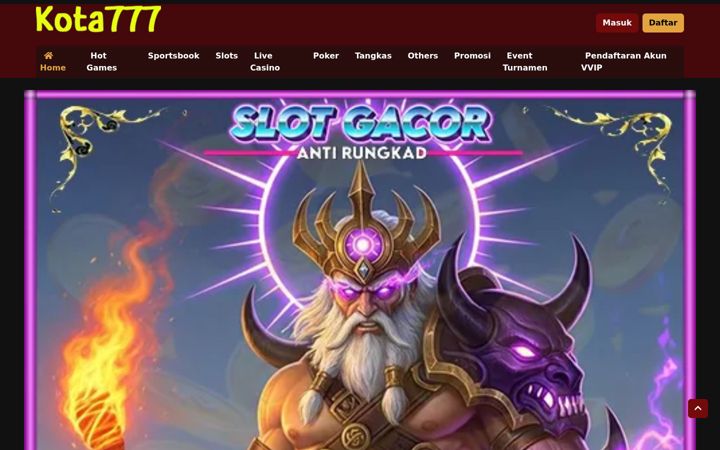 Screenshot of kota777slot.com
