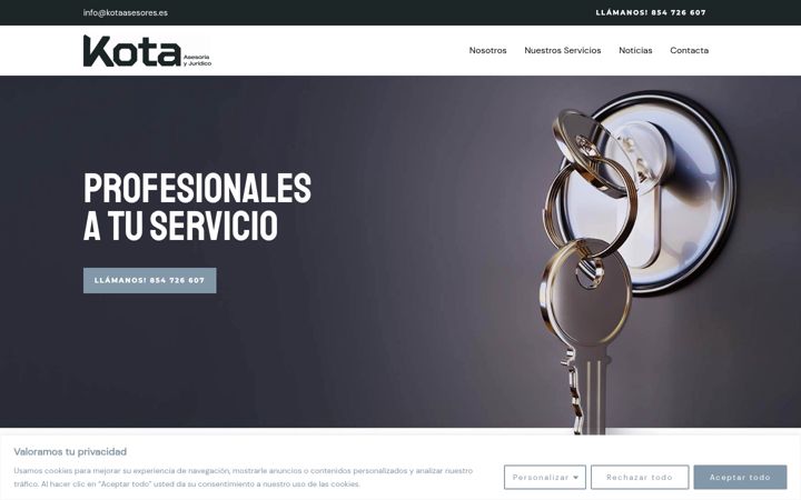 Screenshot of kotaasesores.es