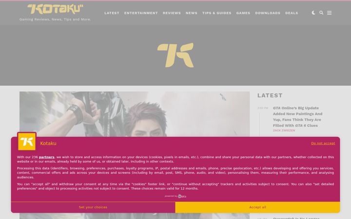 Screenshot ta' kotaku.com