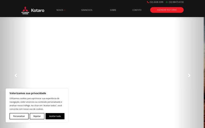 Screenshot of kotaromitsubishi.com.br