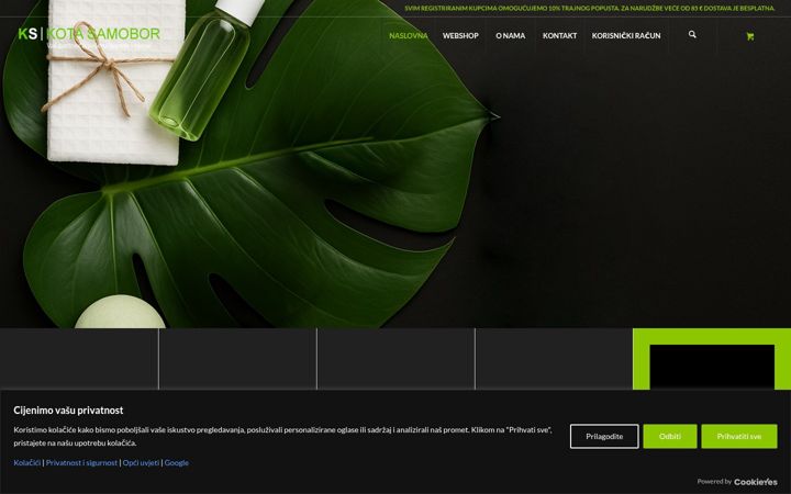 Screenshot of kotasamobor.hr