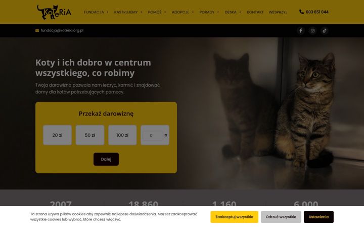 Screenshot of koteria.org.pl