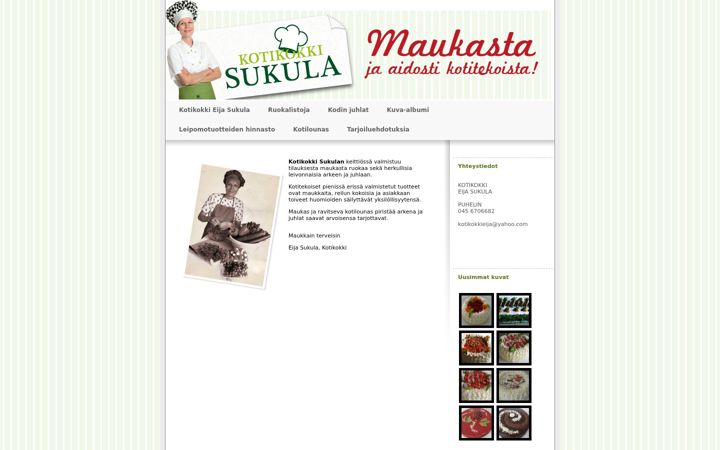 Screenshot of kotikokkieija.com