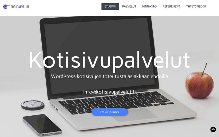 Snímek obrazovky kotisivupalvelut.fi