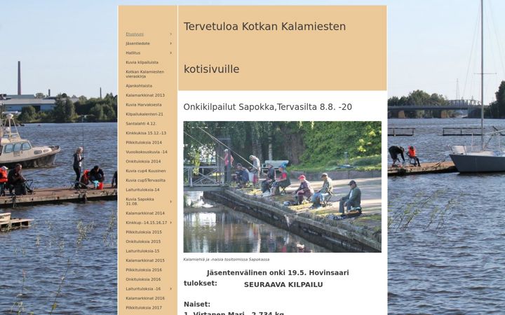 Screenshot of kotkankalamiehet.fi