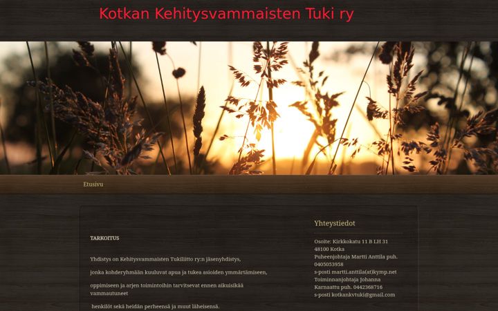 Screenshot of kotkankvtuki.fi