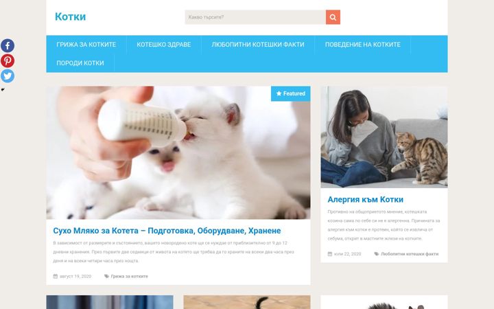 Screenshot of kotki.org