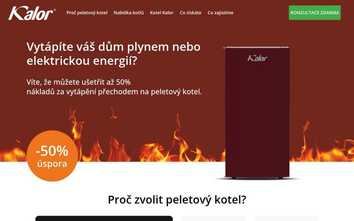 Screenshot of kotlekalor.cz