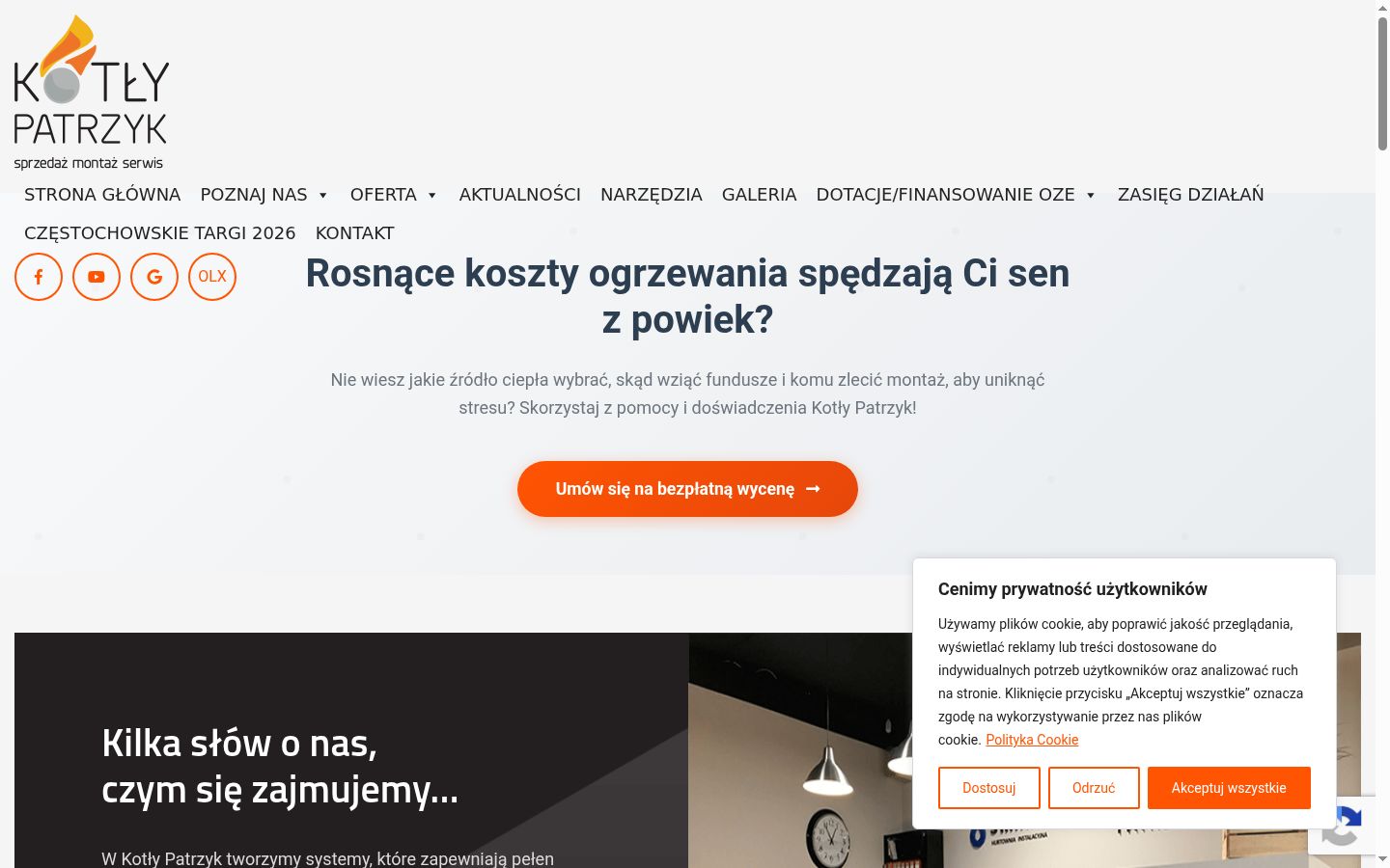 Snimka zaslona bannera za privolu prikazanog prije bilo kakve interakcije
