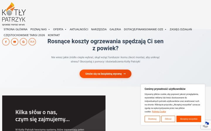 Screenshot of kotly-patrzyk.pl