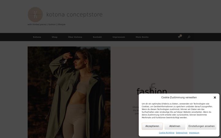 Screenshot of kotona-conceptstore.de