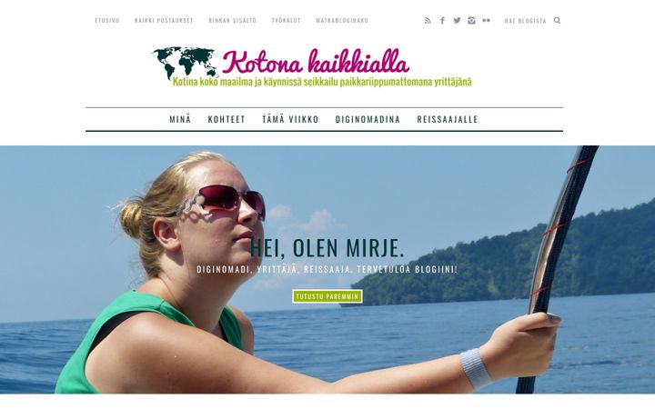 Screenshot of kotonakaikkialla.fi