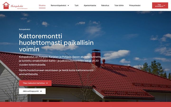 Screenshot of kotopalvelut.fi