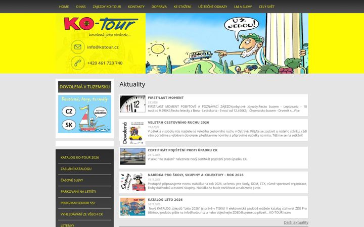 Screenshot of kotour.cz