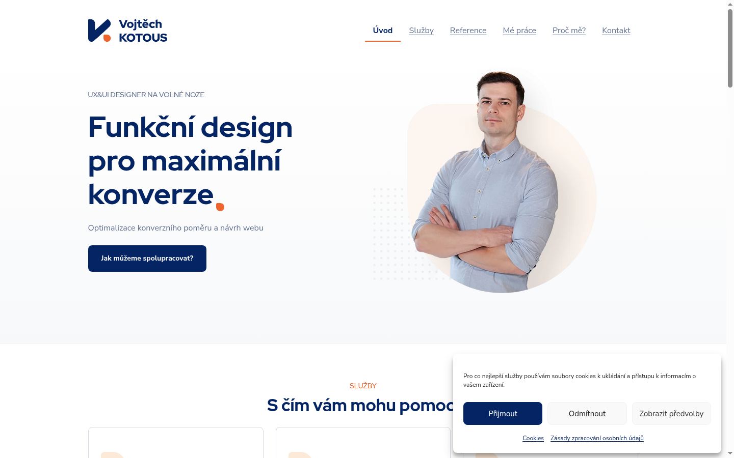 Captura de ecrã do banner de consentimento apresentado antes de qualquer interação