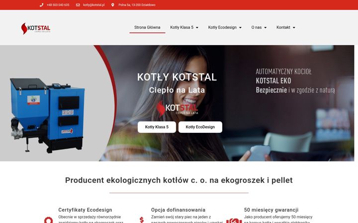 Screenshot of kotstal.pl