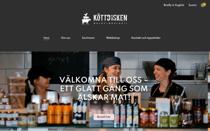 Screenshot of kottdisken.fi