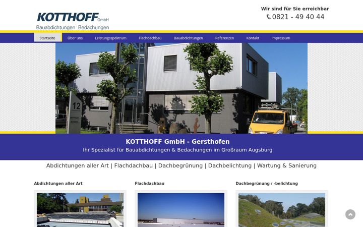 Screenshot of kotthoff-dach.de