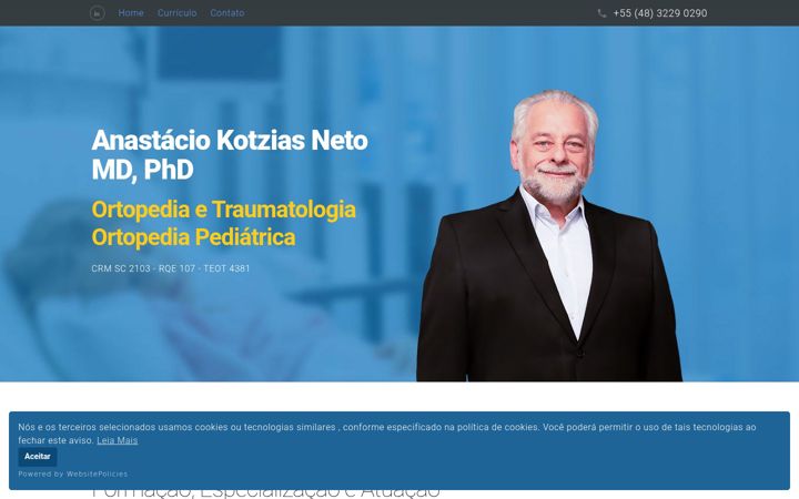 Screenshot of kotzias.com.br