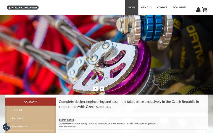 Screenshot of koubaclimbing.com