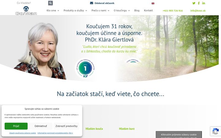 Screenshot of kouc.sk