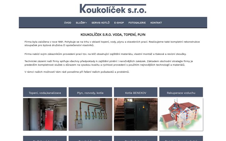 Screenshot of koukolicek.cz