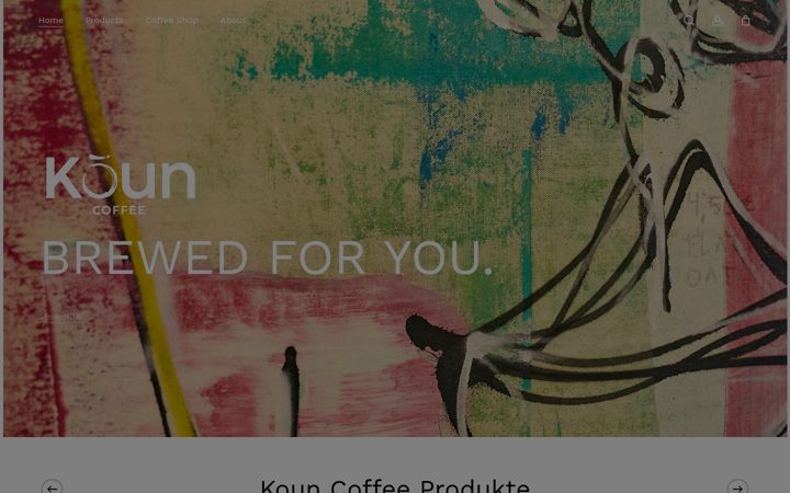 Screenshot of kouncoffee.at