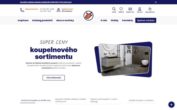 Screenshot of koupelny-ptacek.cz
