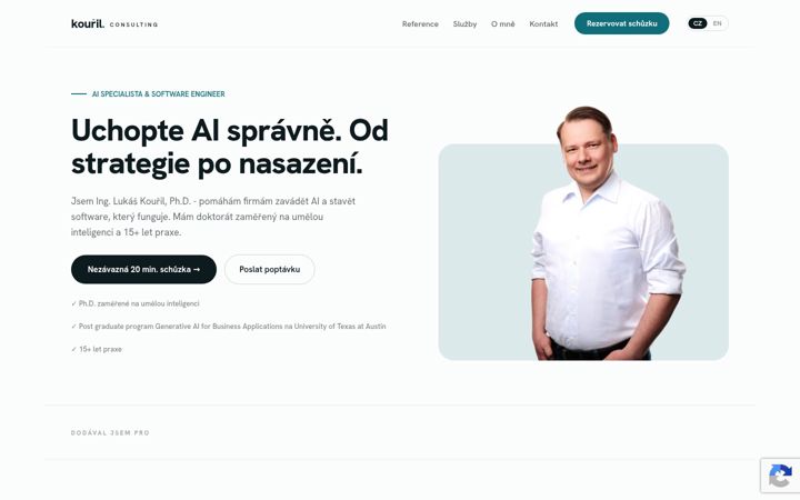 Screenshot of kouril.consulting
