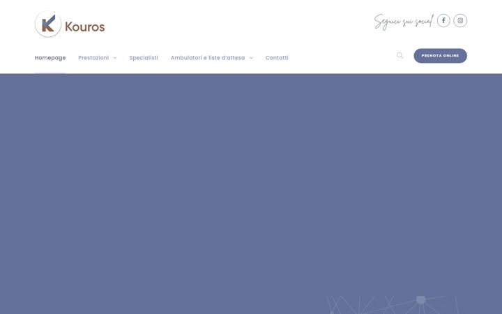 Screenshot of kourosmedical.it