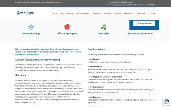 Screenshot of kouveld-airconditioning.nl