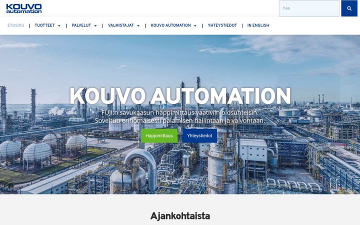 Screenshot of kouvo.fi