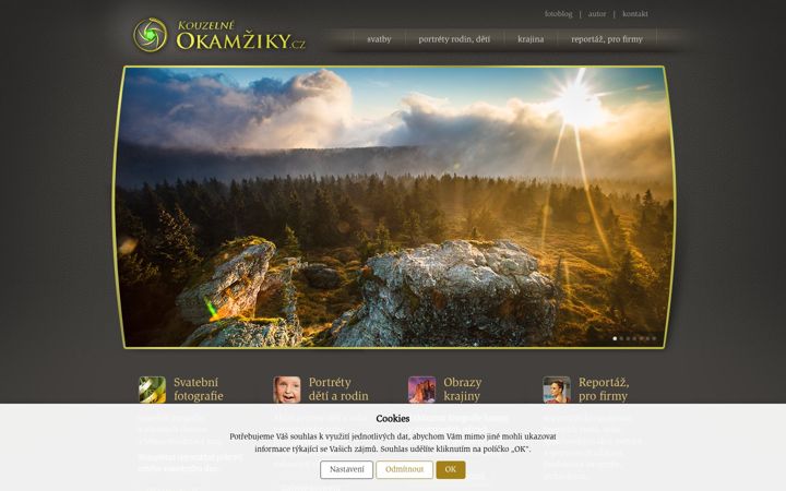 Screenshot of kouzelneokamziky.cz