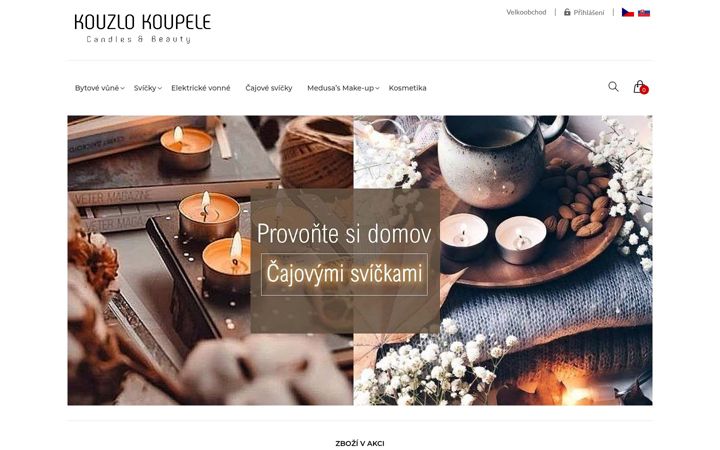 Screenshot of kouzlokoupele.cz
