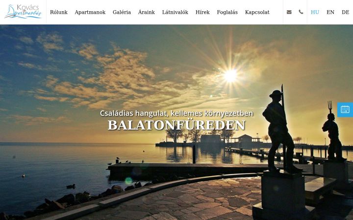 Screenshot of kovacsapartmanhaz.hu