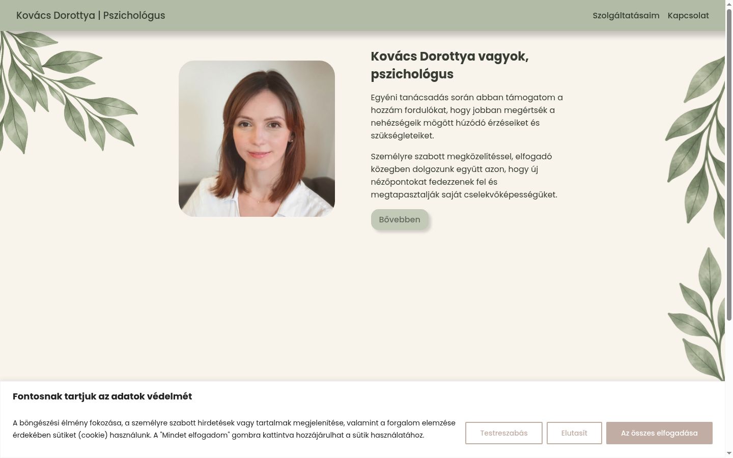Screenshot tal-banner tal-kunsens muri qabel kwalunkwe interazzjoni